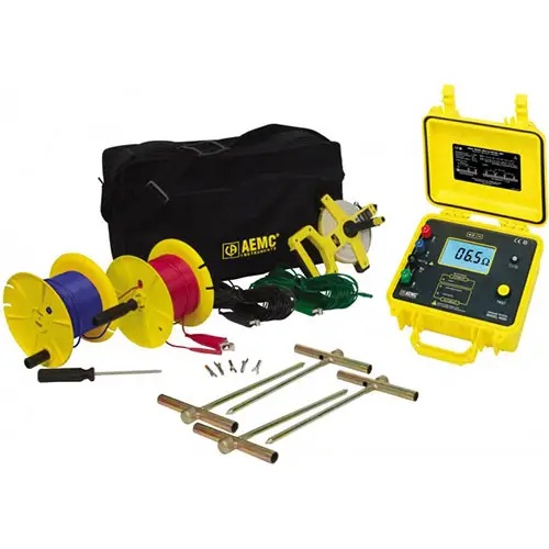 AEMC INSTRUMENTS Ground Resistance Tester Kit, 4620 1 AEMC INSTRUMENTS Ground Resistance Tester Kit, 4620