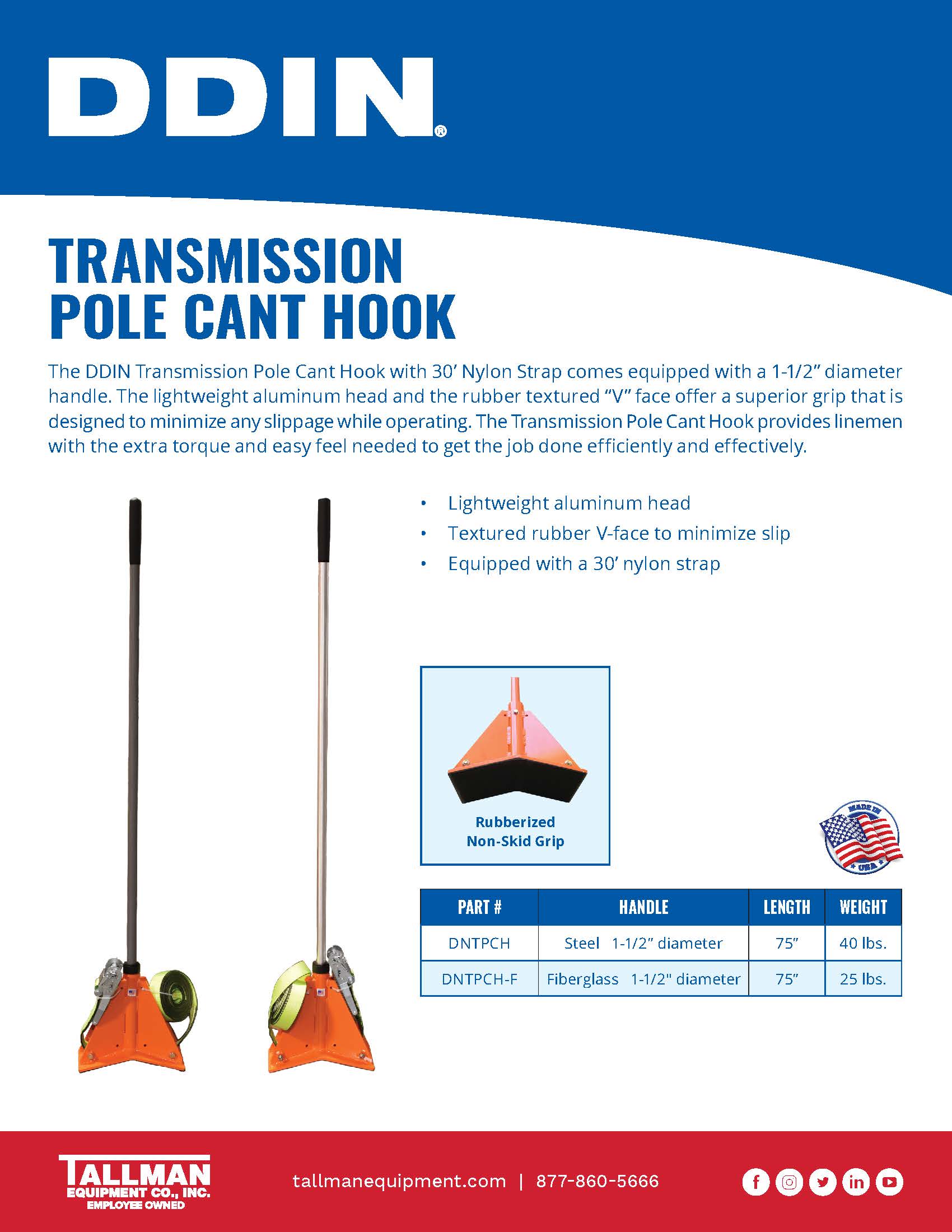 DDIN_TE_TransmissionPoleCantHook DDIN TE TransmissionPoleCantHook