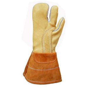 KUNZ GLOVE CO. One Finger Buckskin Work Mittens 97 work mitten