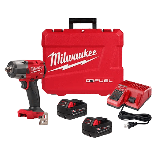 MILWAUKEE M18 FUEL™ 1/2 " Mid-Torque Impact Wrench w/ Pin Detent Kit 12 Impact Wrench